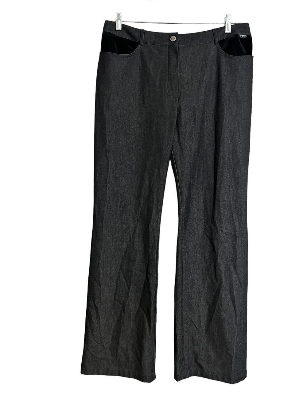 St. John Sport Charcoal Melange Multi Wide Leg  Trouser 14